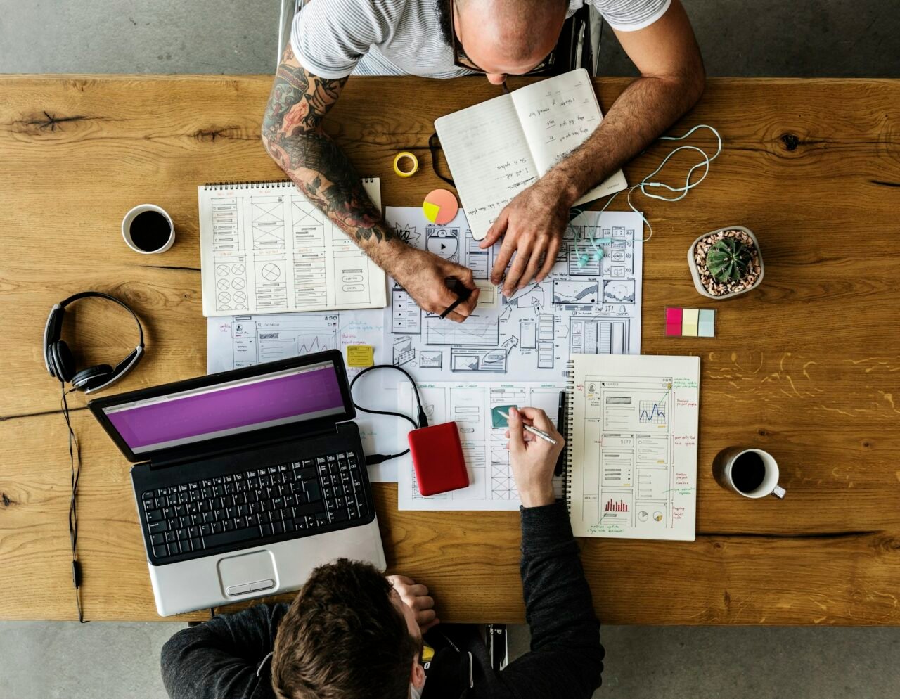 Team werkt aan marketing strategie