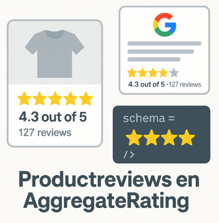 Productreviews en AggregateRating